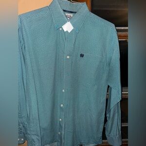 Cinch button up